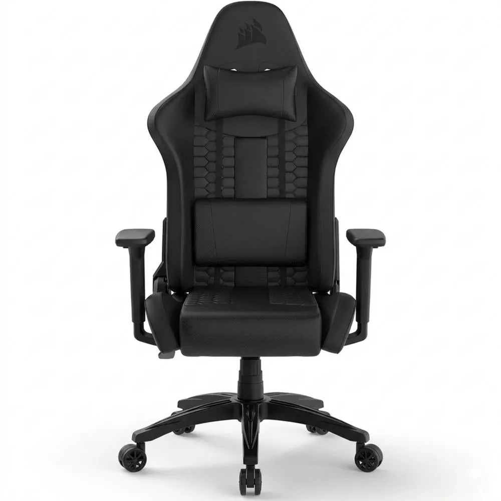 Ergonomischer Gaming-Stuhl aus Kunstleder mit Lenden- und Nackenstütze