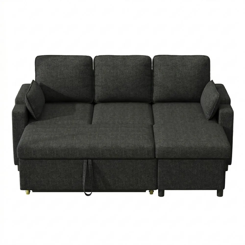 Verstellbares Ecksofa mit Bettfunktion und Stauraum