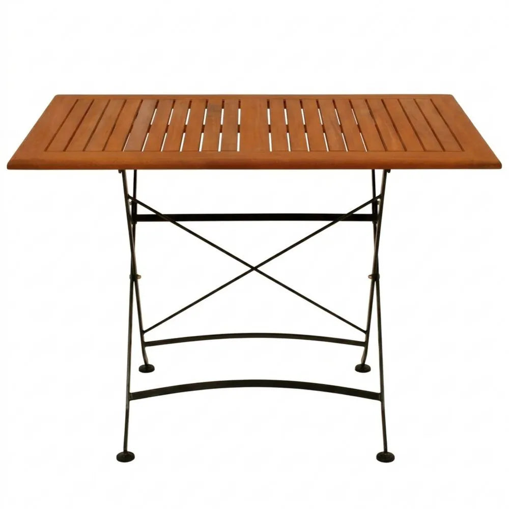Klapptisch aus Eukalyptusholz für den Außenbereich, 70x120 cm
